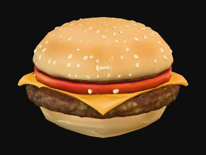 3D model for chezburger, #food#