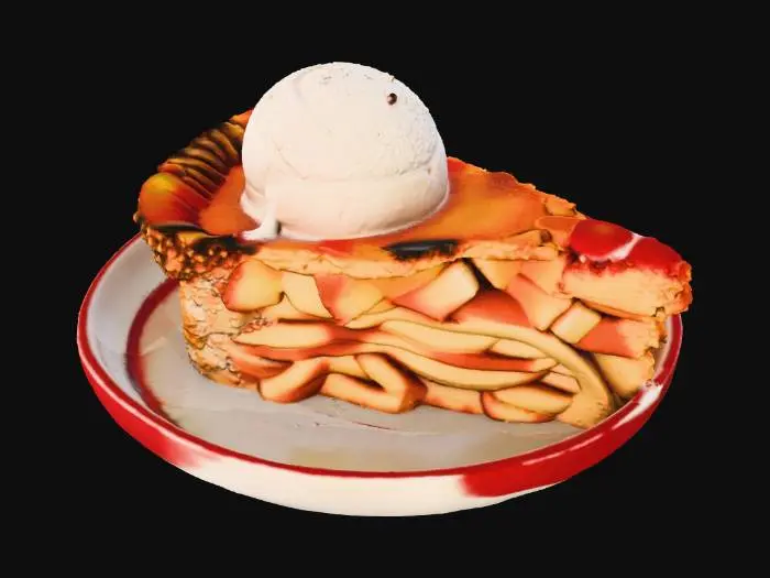 3D model for #Thanksgiving#, Apple Pie