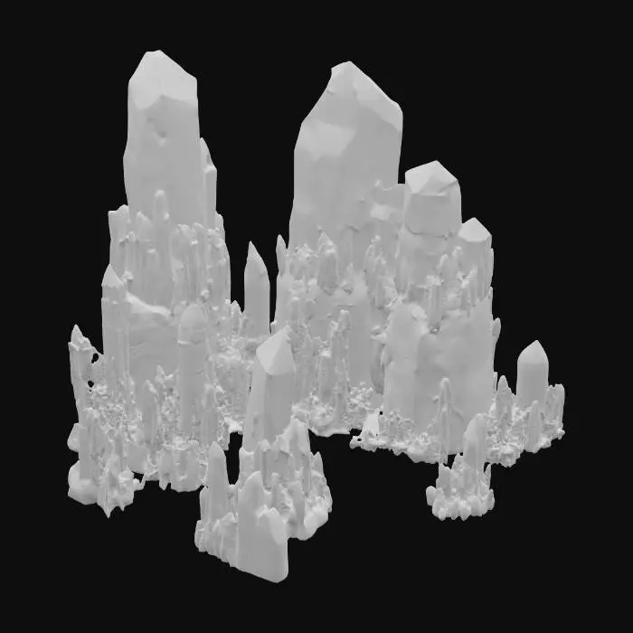 3D model for Crystal Peaks, #PBR#