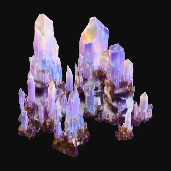 3D model for Crystal Peaks, #PBR#