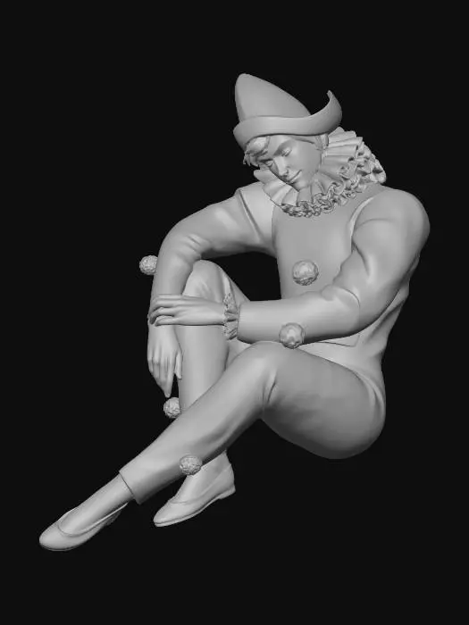 3D model for The Melancholic Harlequin