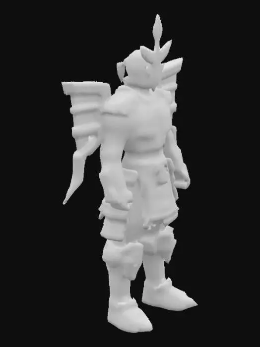 3D model for Samurai Vanguard Warrior