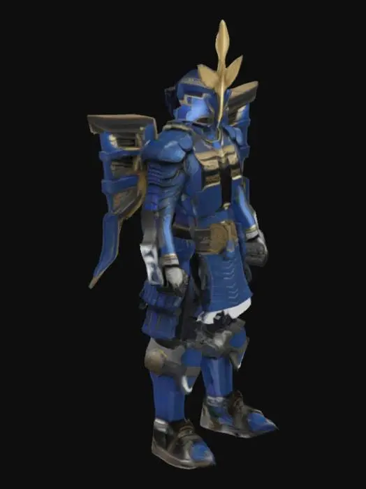 3D model for Samurai Vanguard Warrior