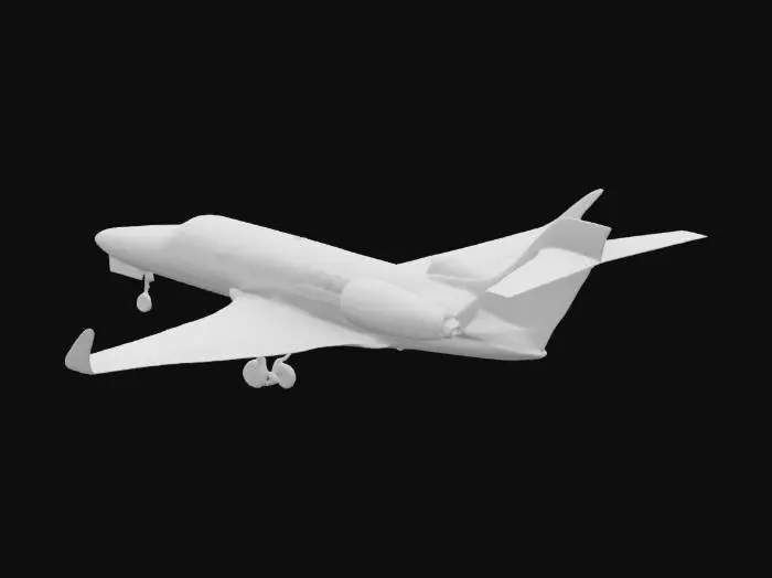 3D model for Generate a 3d model of a cessna citation jet ready to print