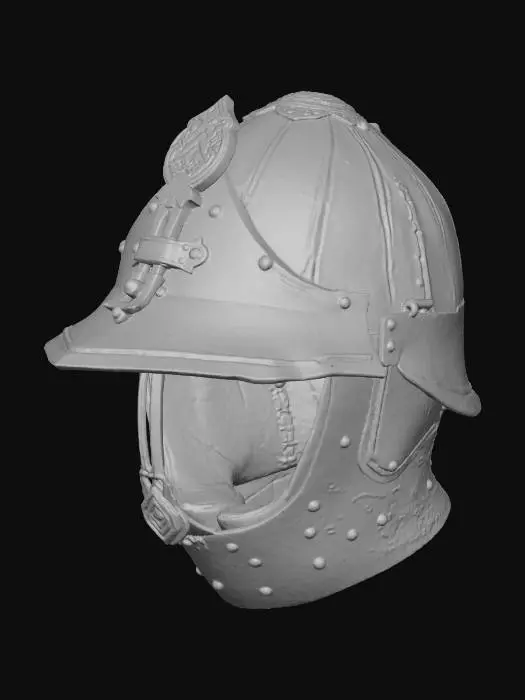 3D model for Steel Helm with Insignia