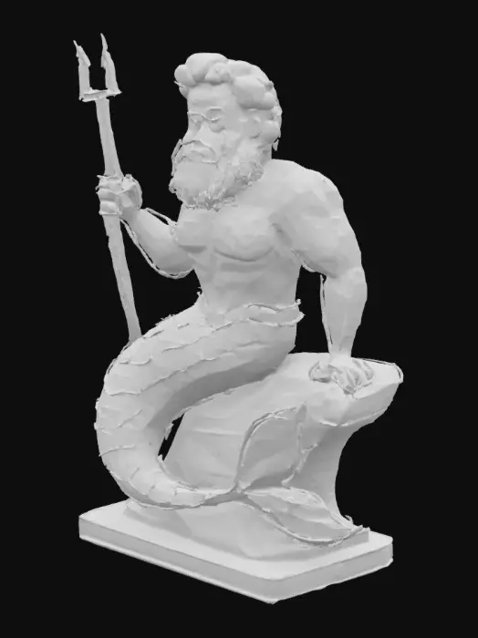 3D model for Merman Trident Keeper