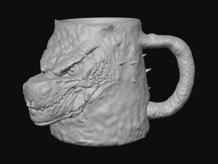 3D model for Godzilla Mug