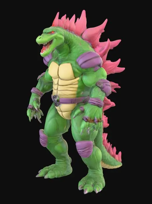 3D model for ninja-turtles Godzilla fusion