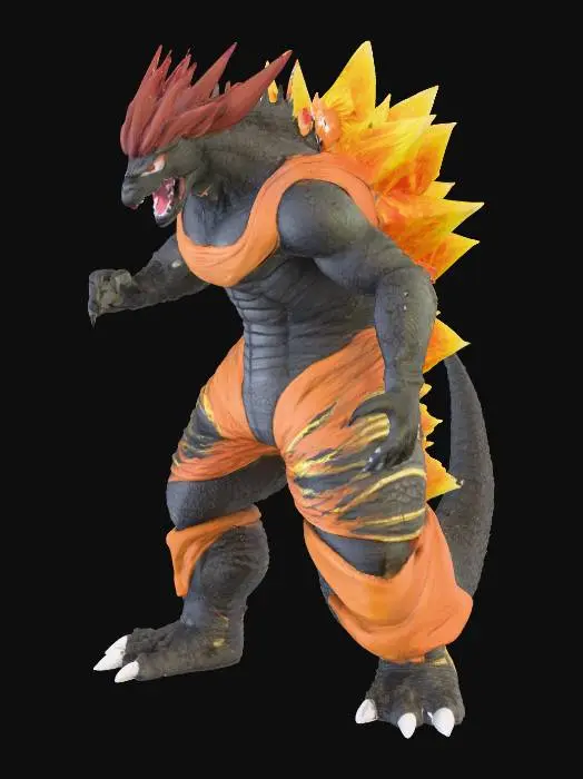 3D model for Goku Godzilla fusion
