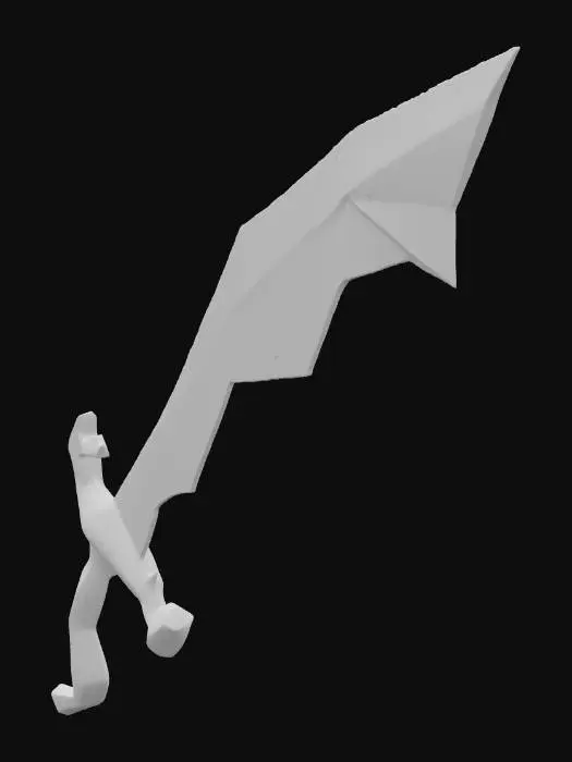 3D model for Dragon scimitar (or) osrs
