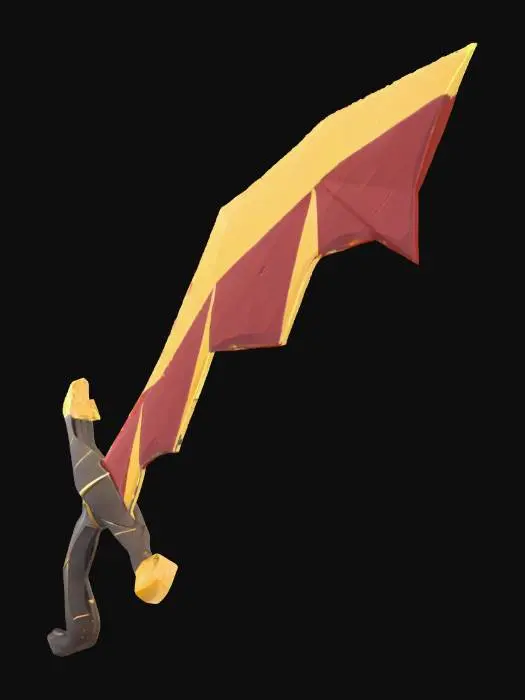 3D model for Dragon scimitar (or) osrs