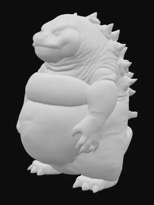 3D model for super chubby godzilla