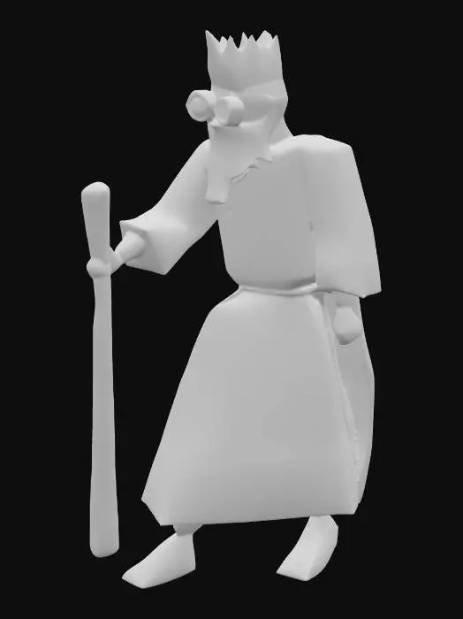 3D model for wise old man osrs