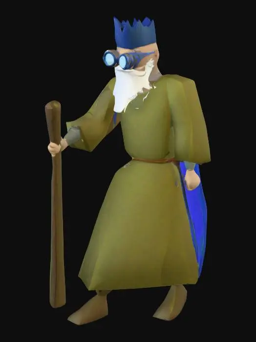 3D model for wise old man osrs