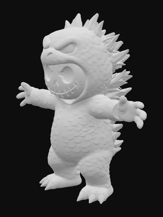 3D model for Jack Skellington wearing Godzilla costume