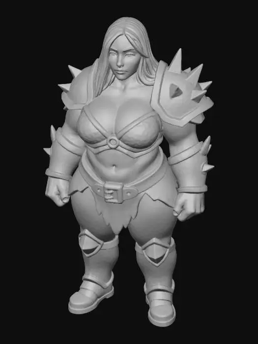 3D model for OSRS bandos woman