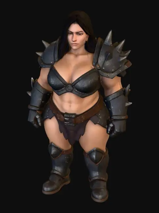 3D model for OSRS bandos woman