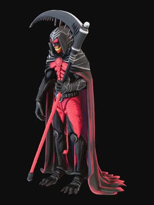 3D model for headless horseman with no head in Godzilla theme #Halloween2025#