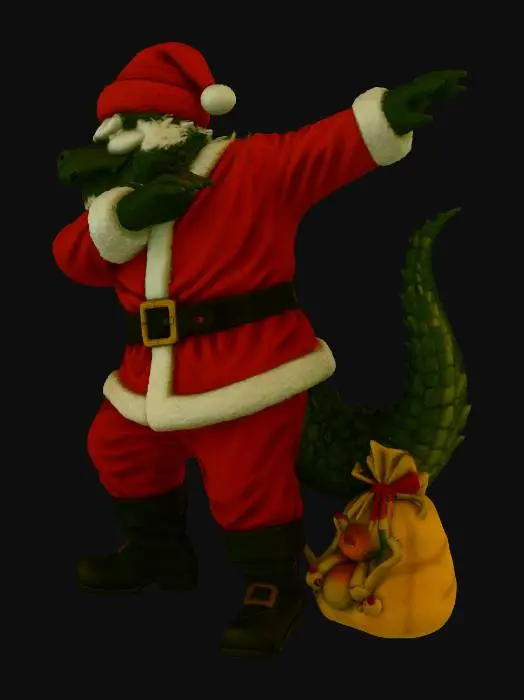 3D model for Godzilla Santa Dabbing