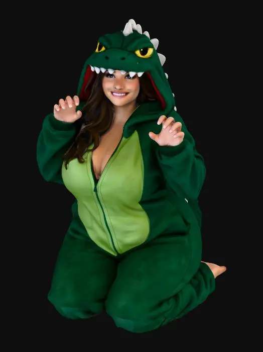 3D model for Cozy Godzilla Onesie