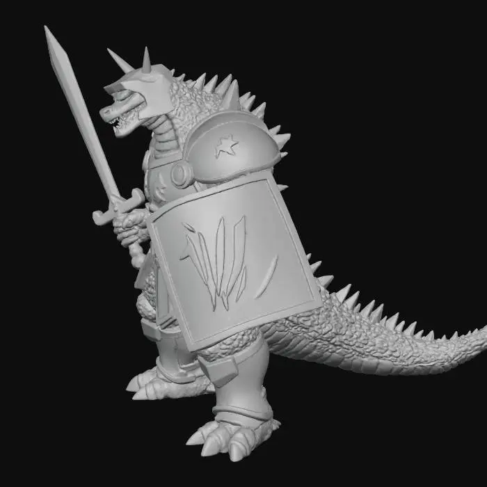 3D model for OSRS Godzilla