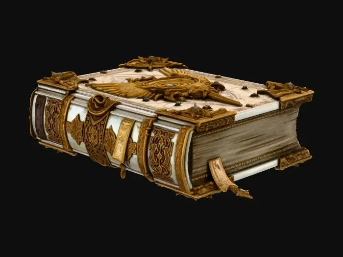 3D model for Cleric book