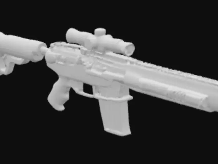 3D model for Violet Pulse Rifle