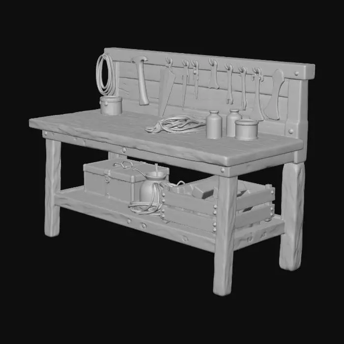 3D model for Timeworn Workbench