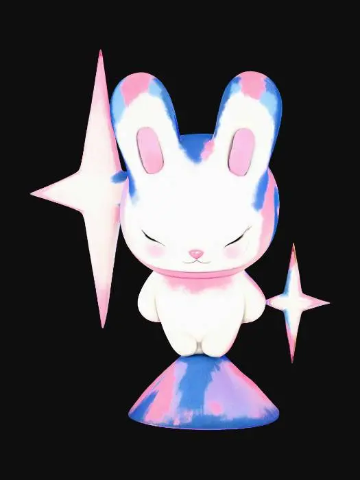 3D model for Starry Bunny Energetic, #villain#