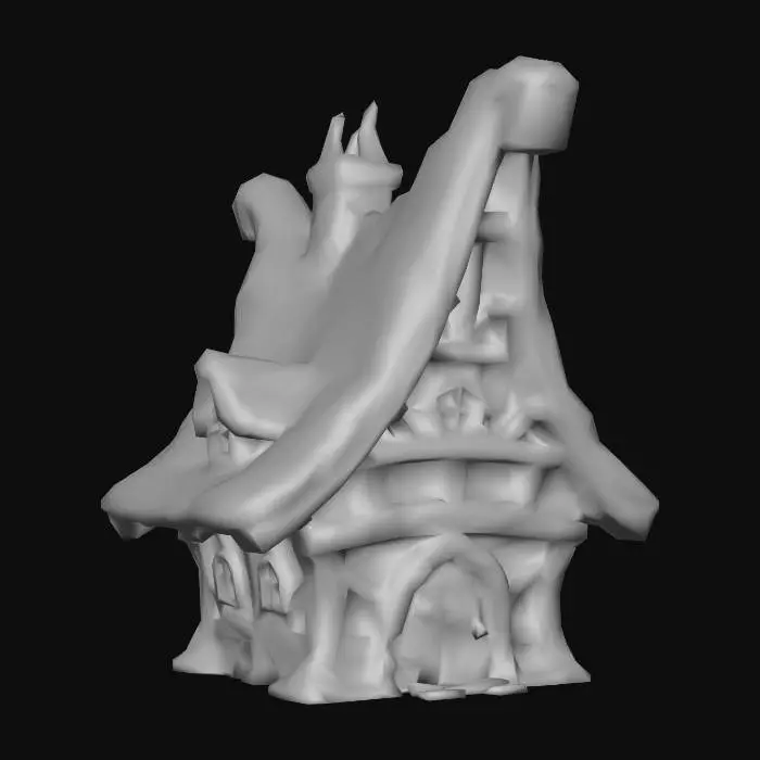 3D model for Winter Cottage