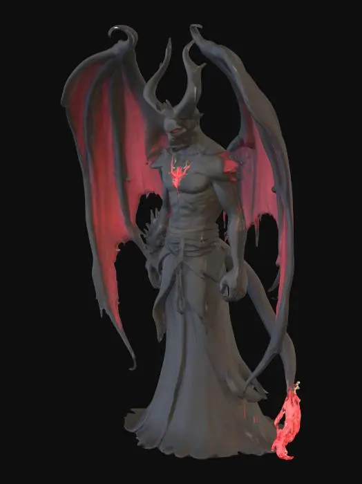3D model for Lucifer devil