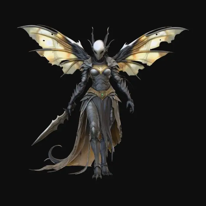 3D model for Warrior of the Fallen Wings