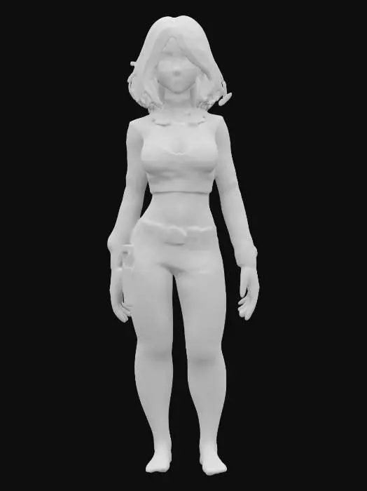 3D model for Mia Khalifa, unreal engine 5, highest quality, highest resolution, insane detailed, character design, z-brush, v-ray, full body, no mask