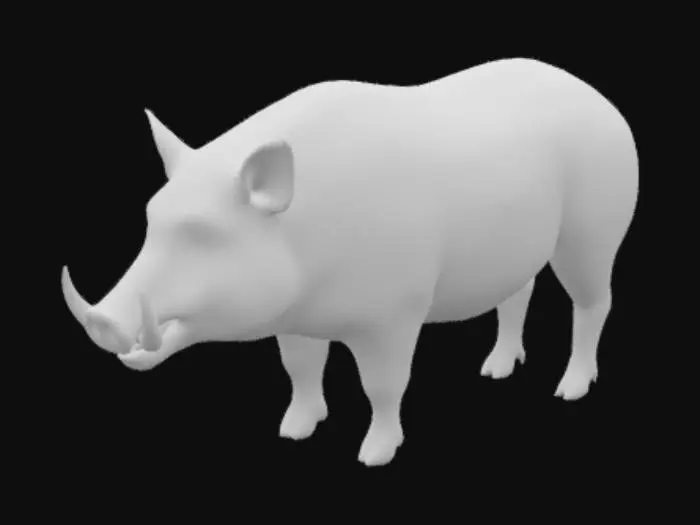 3D model for 
wild pig