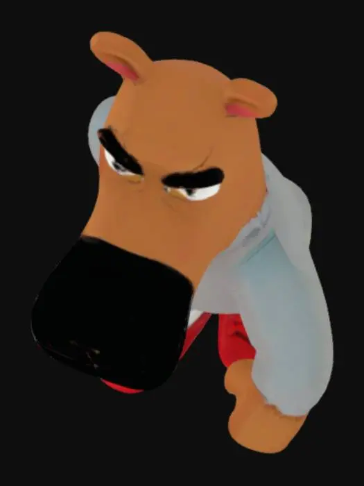 3D model for Cartoon Dog Character