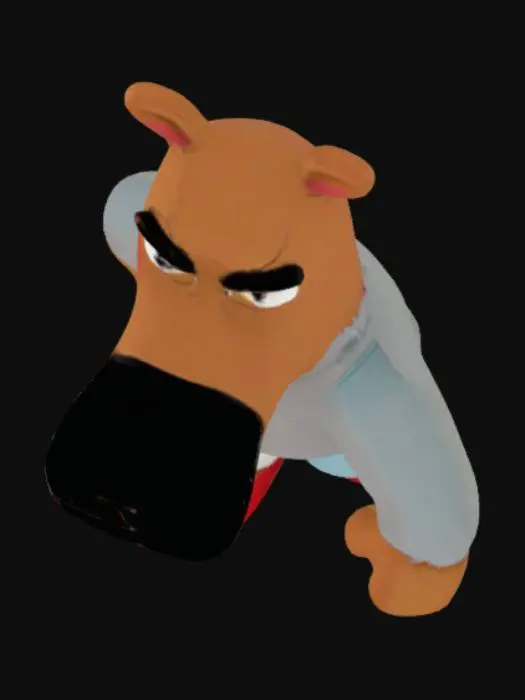 3D model for Cartoon Dog Character