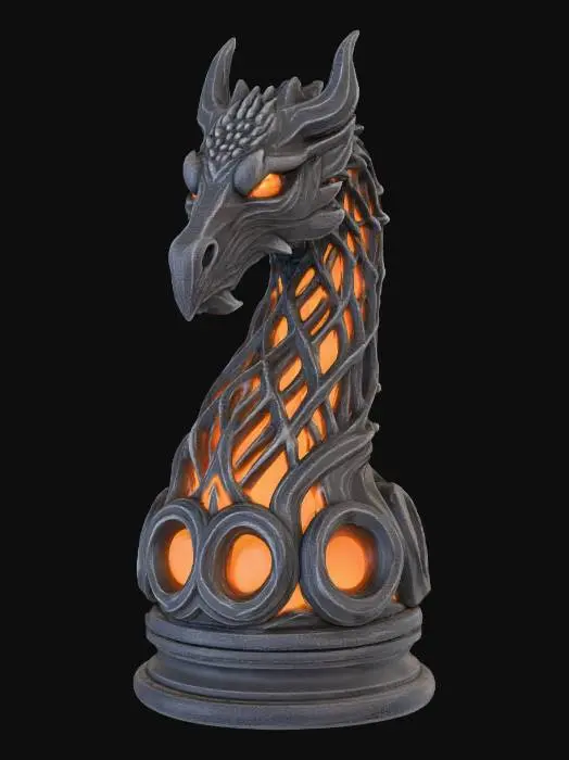 3D model for Ember Dragon Lamp
