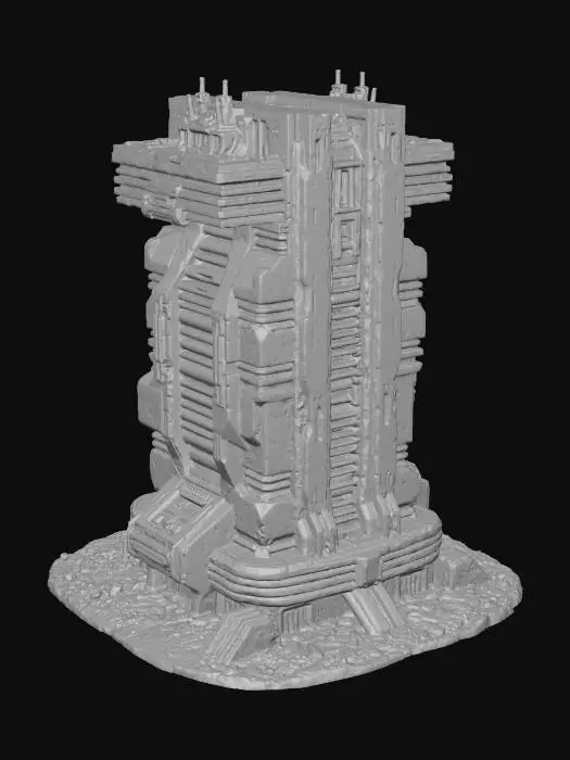 3D model for Brutalist building, #Thanksgiving#