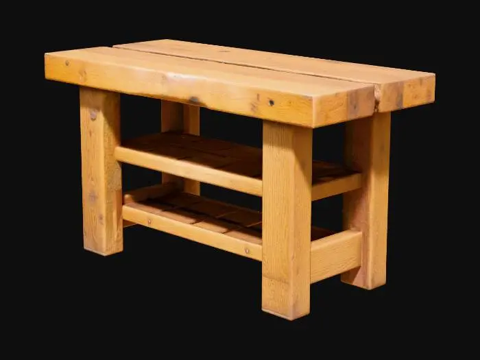 3D model for An old oak workbench