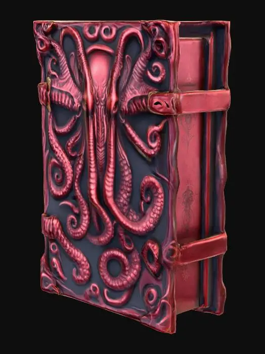 3D model for A closed thick arcane tome