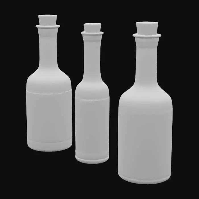 3D model for a variety of potion bottles