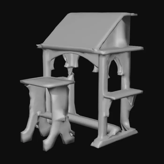 3D model for Medieval desk