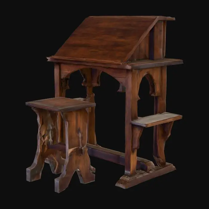 3D model for Medieval desk