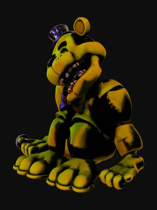 3D model for Golden Freddy