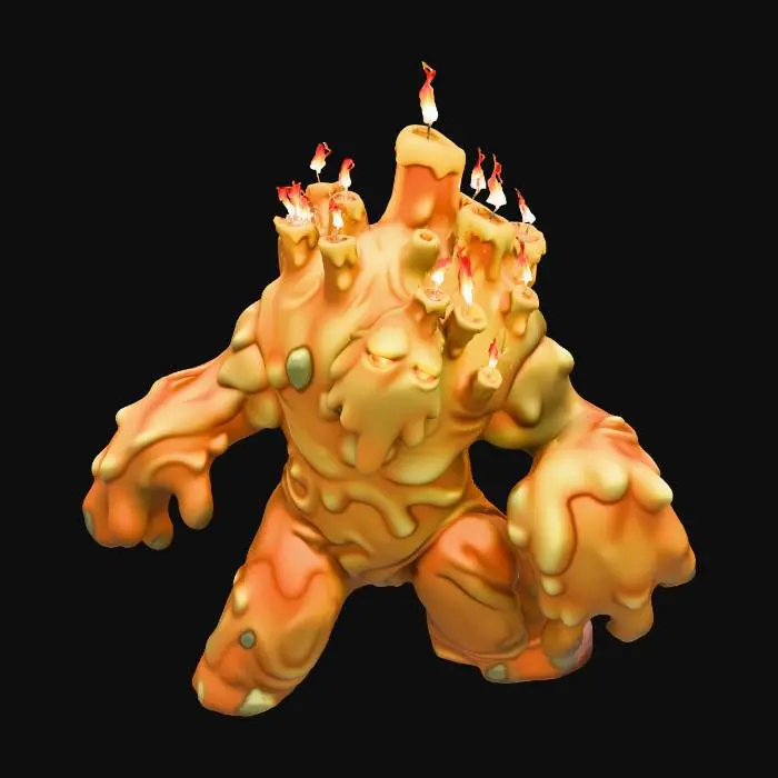 3D model for Candle Golem