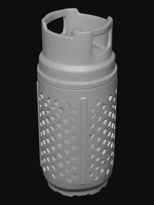 3D model for Blue Lattice Cylinder