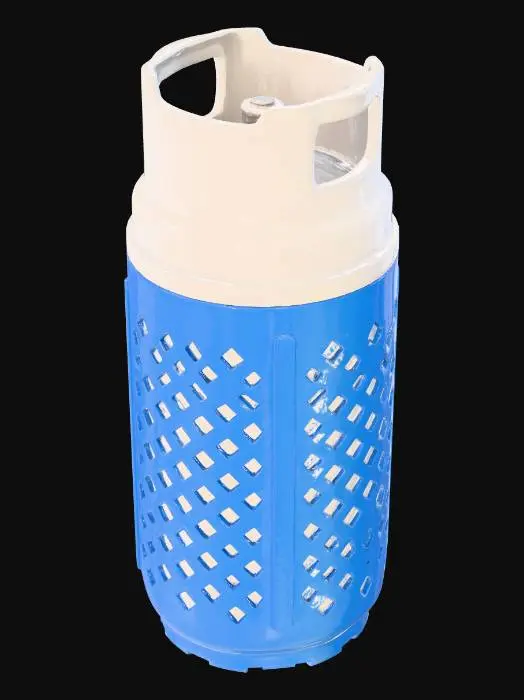 3D model for Blue Lattice Cylinder