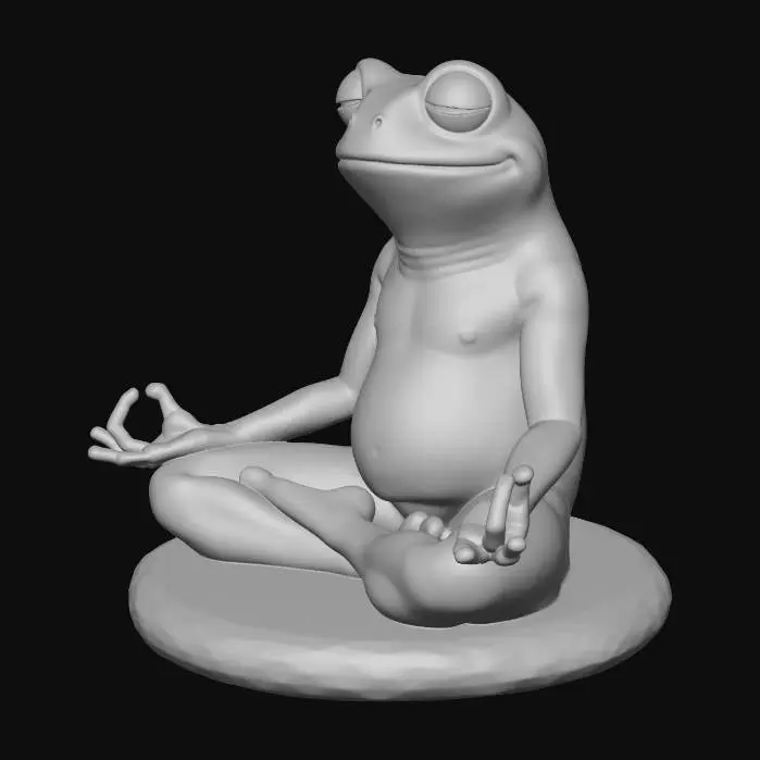 3D model for Zen Frog Meditation