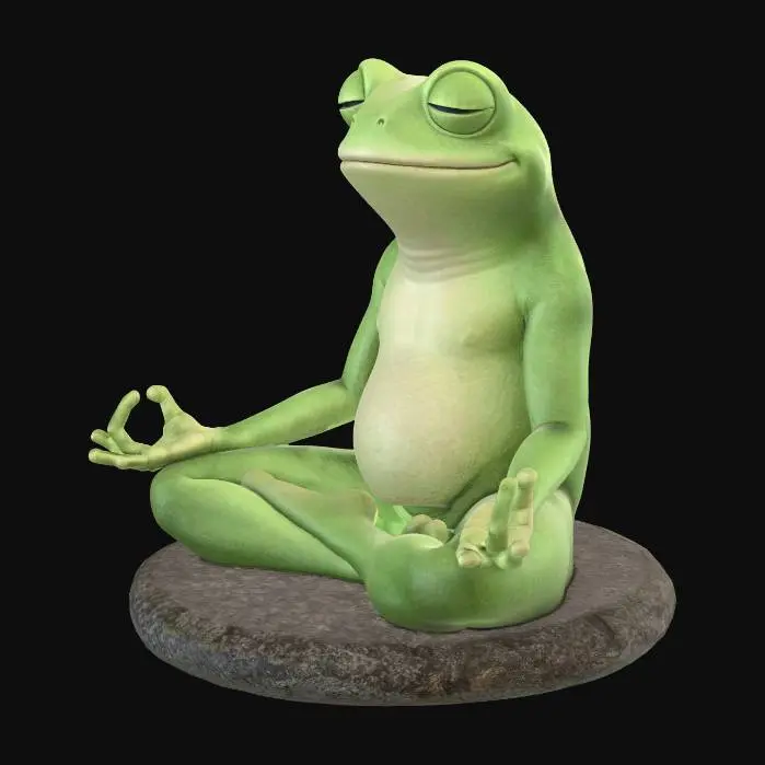 3D model for Zen Frog Meditation