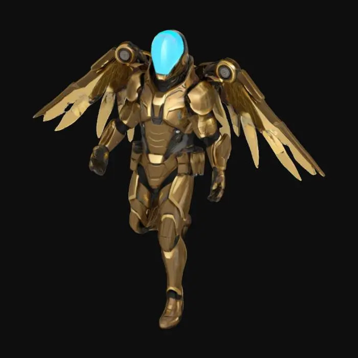 3D model for Winged Magnet Warrior